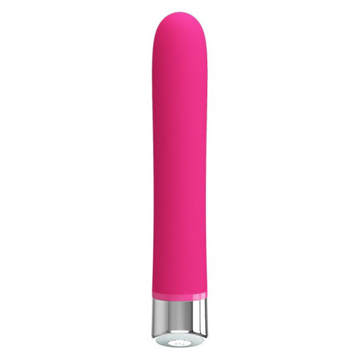 Vibrator elegant din silicon si cu 12 functii de vibratie Pretty Love Randolph PINK 16.7cm - Img 4