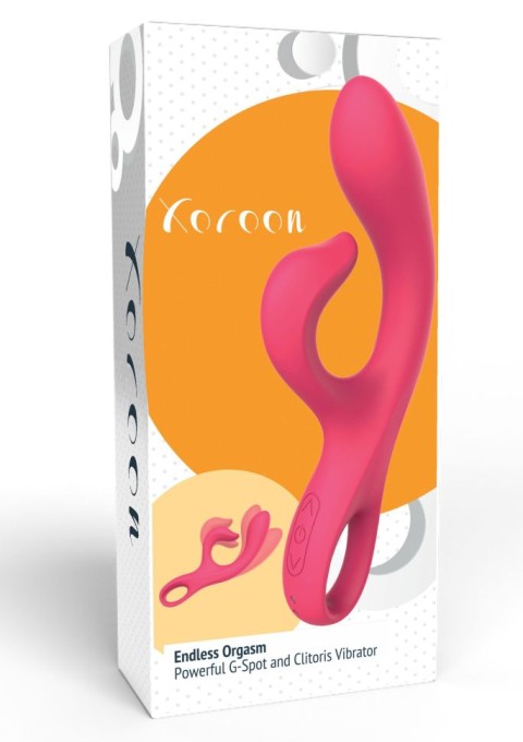 Vibrator flexibil pentru punctul G cu stimulator de clitoris Endless Orgasm Vibrator (21 cm) - Img 4