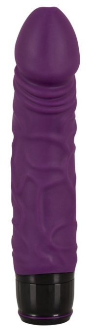 Vibrator in forma de penis cu gland bombat si vene pronuntate Vibra Lotus Penis, 20cm - Img 5