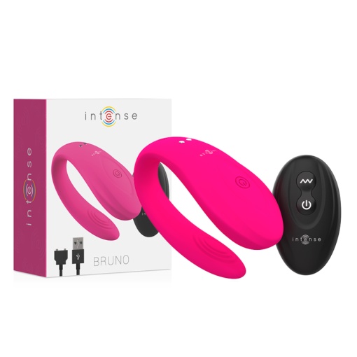 Vibrator pentru cupluri Intense Bruno Partner Double Pink Pleasure - Img 5