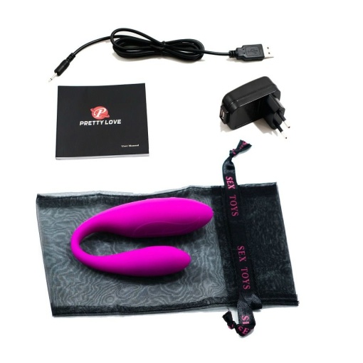 Vibrator pentru cupluri Pretty Love - Fascination Lilac Massager - Img 2