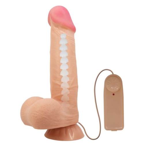 Vibrator Realist Sliding Skin 8,5" Flesh - Img 5