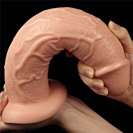Vibrator Realistic 11 Long Flesh (27.5cm x 5.8cm) 8 modele de vibratie + 2 viteze - Img 5
