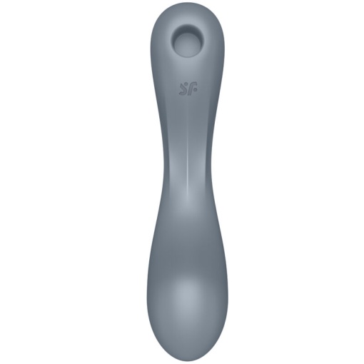 Vibrator stimulator cu impulsuri de aer Curvy Trinity 1 bluegrey (17,5cm) - Img 7