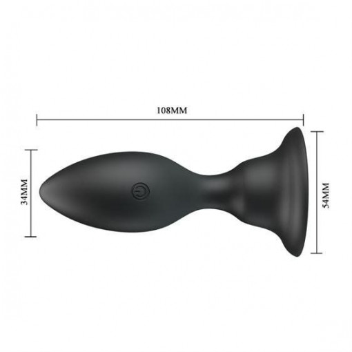 Butt Plug din silicon cu vibratie Pretty Love Push Vibro Butt plug - Img 3