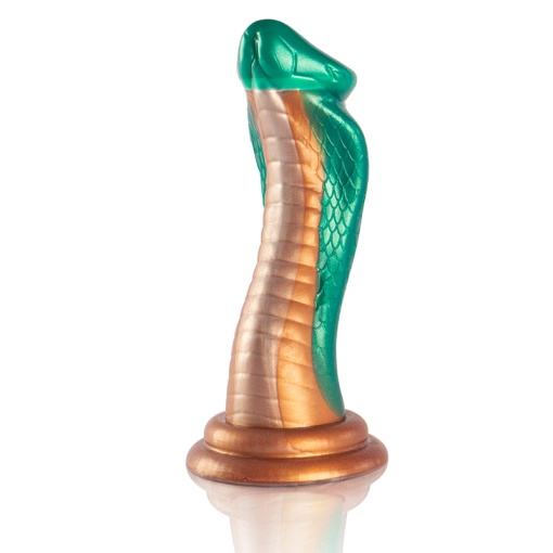 Dildo bizar din silicon EPIC - PYTHON DILDO COBRA GREEN - Img 3