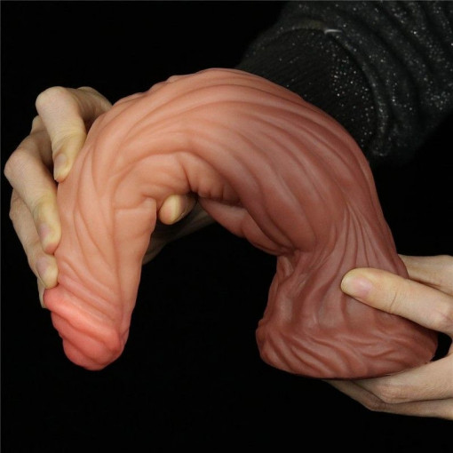 Dildo cu design unic 9.5 Dual Density Silicone Handmade Dildo 24.5cm - Img 2