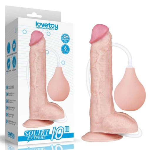 Dildo cu ejaculare 10 Squirt Extreme Dildo Flesh 25cm - Img 4