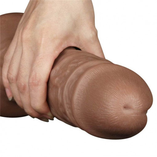 Dildo de marime gigantica Realistic Chubby Dildo Brown 26.25 x 6.3cm - Img 2