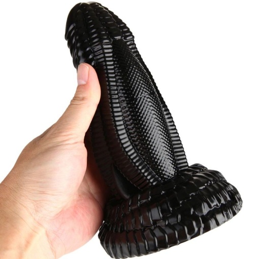 Dildo flexibil de inalta calitate, cu forma unica X-Men 8.3" Super Sized Dildo PVC Black (21cm) - Img 3
