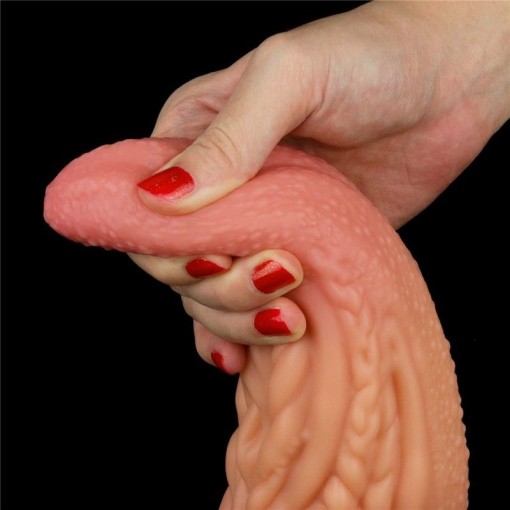 Dildo gigant fantezist tentacul 10'' Dual layered Platinum Silicone Tongue 25cm