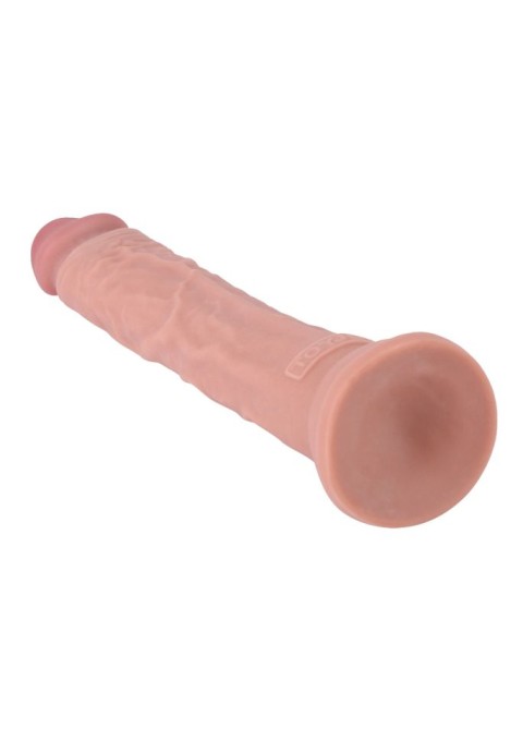 Dildo realist cu dubla densitate si ventuza de fixare Deluxe Dual Density Dong 11 In (30cm) - Img 4