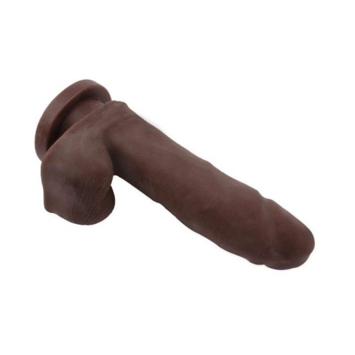 Dildo  realist  prevazut cu ventuza Dildo The Glad Eye Brown 14cm (inserabil 10cm)