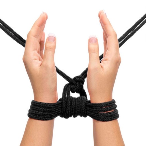 Fetish Bondage Rope black - Img 3