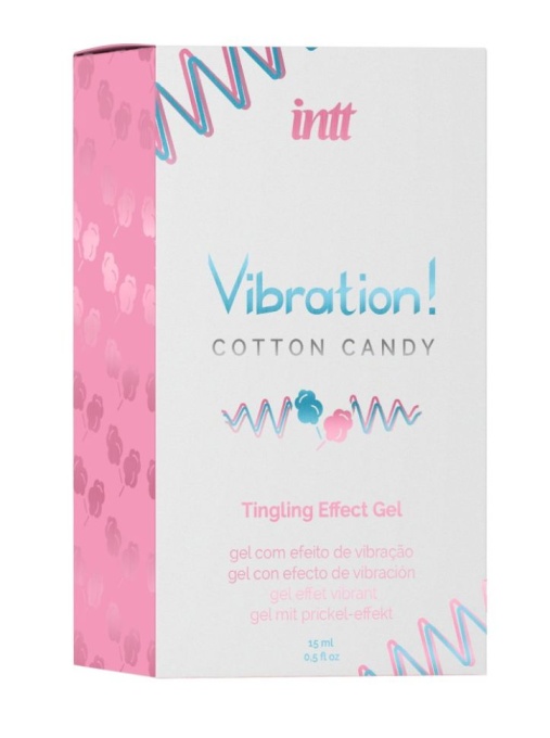 Gel pentru stimulare si excitare INTT Vibration! COTTON CANDY, 15ML - Img 2