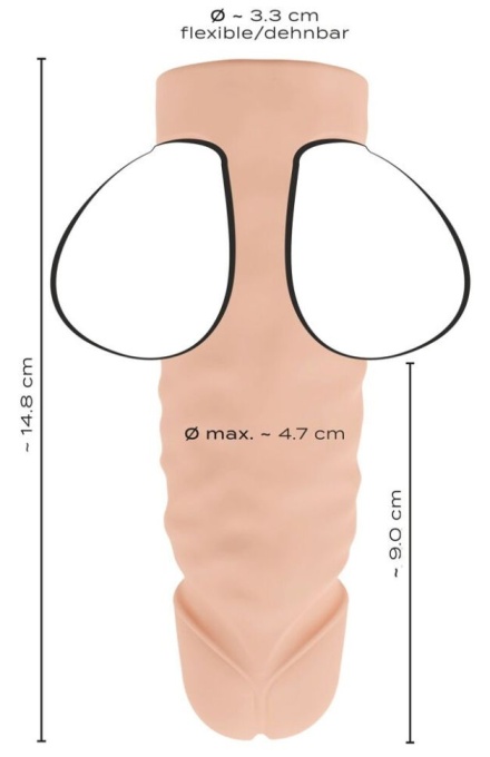 Inel penis cu Ball Stretcher - Img 3