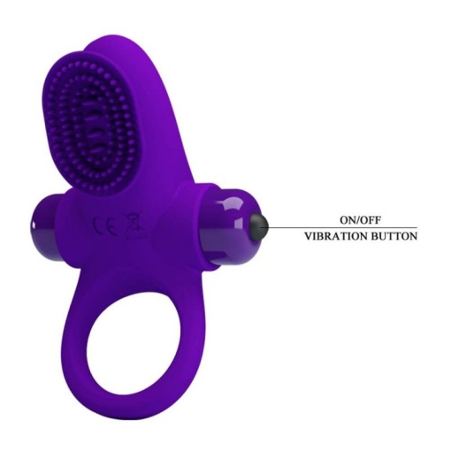 Inel penis cu vibratii Pretty Love Vibrant Penis Ring 2 Purple - Img 3