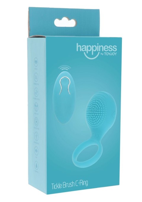 Inel vibrator cu telecomanda Tickle Brush C-Ring - Img 2