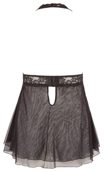 Lace Babydoll Cottelli Curves, black- 4XL - Img 3