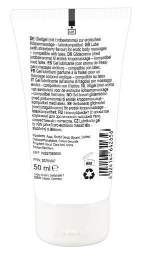 Lubrifiant Erotic Massage Gel Strawberry, 50 ml - Img 2