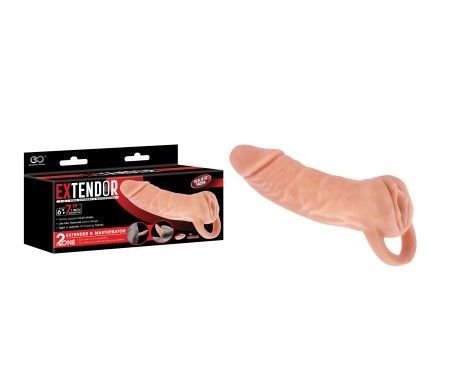 Manson pentru penis si masturbator cu deschidere de tip vagin (18.5cm) - Img 3