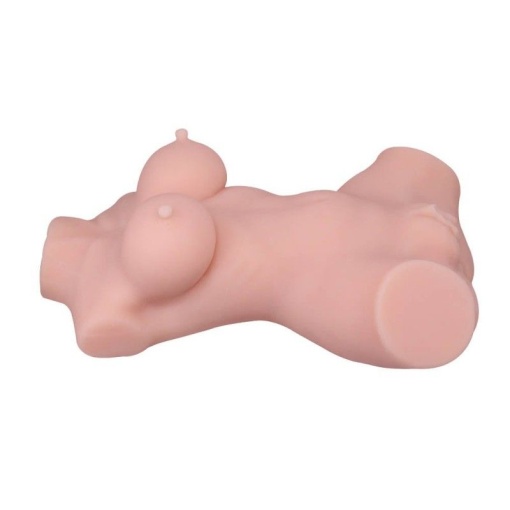Masturbator realist cu 2 canale de penetrare Double Hole 3D Masturbator (35 x 26cm) - Img 2