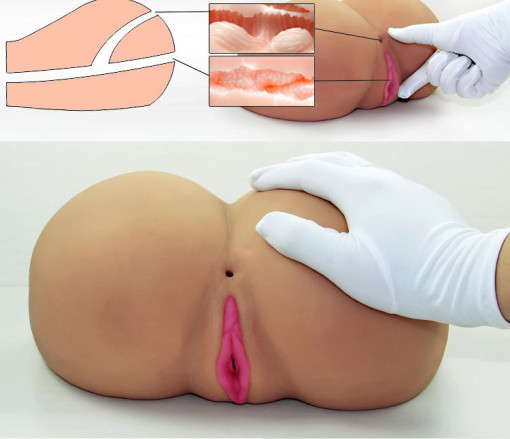 Masturbator realist de mari dimensiuni si cu 2 canale de penetrare Fuck Me Bare Perfect Ass - Img 2