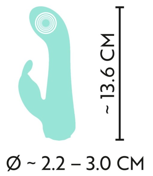 Mini vibrator din a 4-a generatie de Cuties cu vibratii puternice (13,6 cm) - Img 4