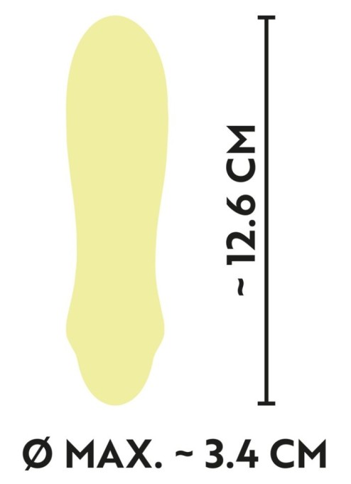 Mini vibrator stimulator si 7 moduri de vibratie Cuties 2.0 Yellow (12,6 cm) - reincarcabil - Img 2