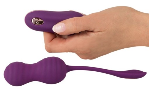 Ou vibrator cu Telecomanda wireless 10 moduri de vibratii Javida RC Love Balls - Img 2
