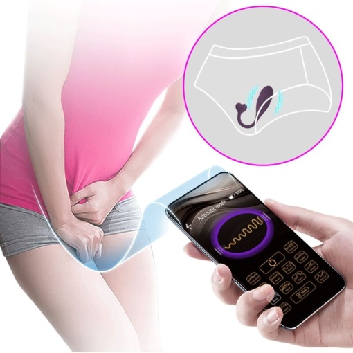 Ou vibrator inteligent PRETTY LOVE Fisher control prin aplicatie - Img 4