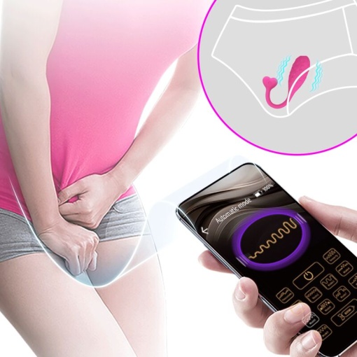 Ou vibrator inteligent Pretty Love Fisher Vibrating Egg control prin aplicatie - Img 4