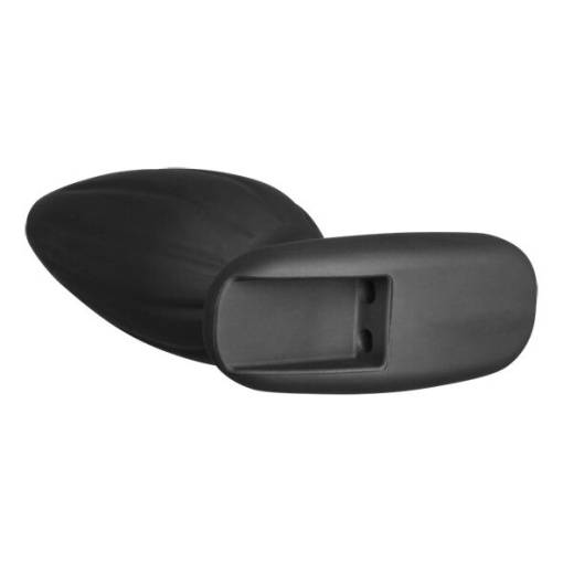 Plug anal cu stimulare electrica ElectraStim - Silicone Black Rocker Butt Plug Medium - Img 3
