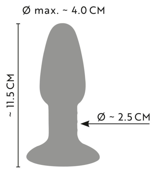 Plug anal unic, colorat, cu caneluri si noburi pronuntate Tricolour Butt Plug (11,5 cm) - Img 3