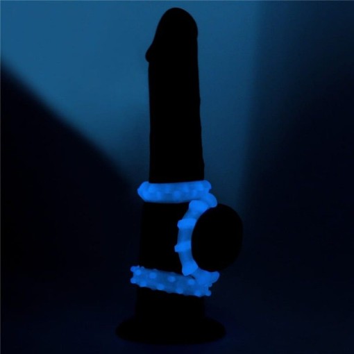 Set 3 inele pentru penis fosforescente Lumino Play Penis Ring 3 pcs - Img 3