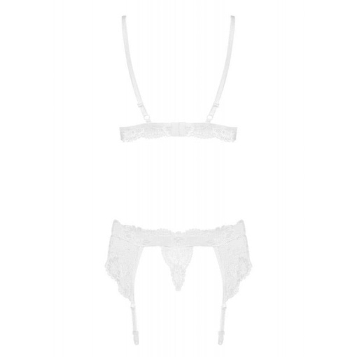 Set 3 piese Obsessive 810-SEG-2, white - S/M - Img 3