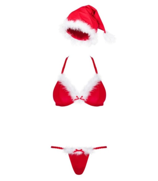 Set sexy cu tematica Santastic 3-pcs set, Obsessive - S/M - Img 3
