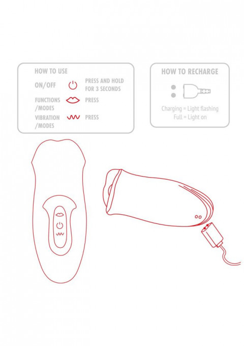 Stimulatorul de clitoris The Kisser Stimulator (13 cm) - Img 3