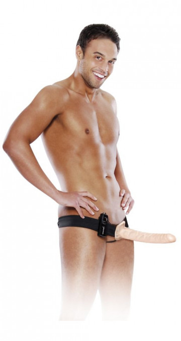 Strap-on cu vibratii Hollow Strap-On- cu vibratii- 25cm - Img 2
