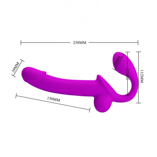 Strap-On Pretty Love Strap-on fara ham, cu ejaculator PRETTY LOVE – KELPIE- cu ejaculare - Img 2