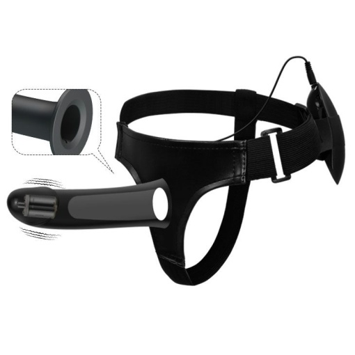 Strap-on Silicon cu Vibratii reglabile Pretty Love Vito 17.3cm - Img 4