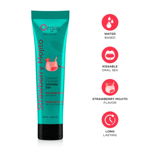 Strawberry Mojito Lube Tube -100ml - Img 3