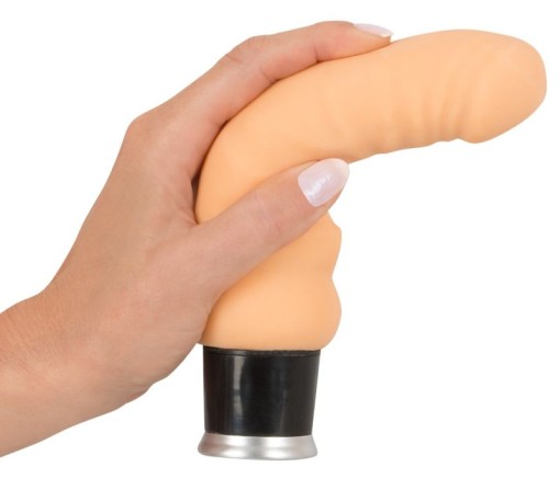 Vibrator clasic cu aspect natural, foarte flexibil. Real Vibe (18 cm) - Img 3