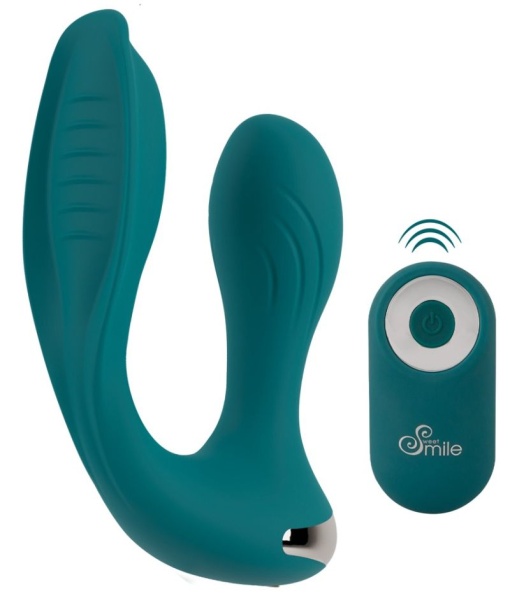Vibrator dublu cu telecomanda, 10 moduri de vibratii RC Hands-free Vibrator (17 cm) - Img 2