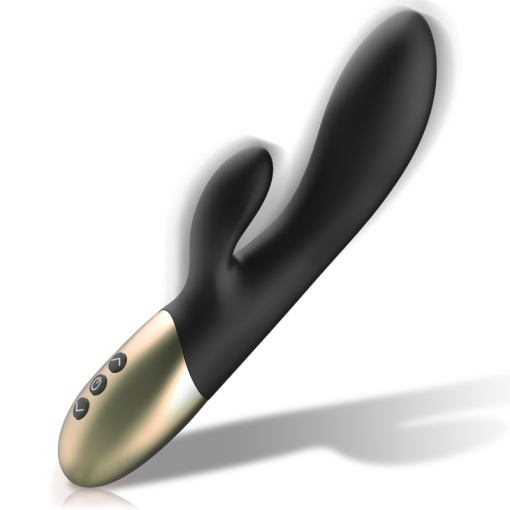 Vibrator iepuras cu stimulare clitoris si punct G Ibiza SUPERSOFT