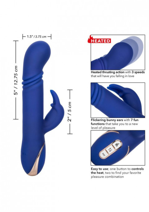 Vibrator iepuras Heated Thrusting G Rabbit - Incalzire + Miscare de Impingere - Img 3
