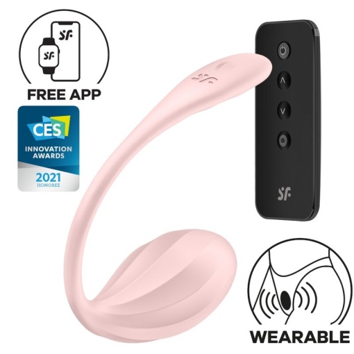 Vibrator inteligent Satisfyer Ribbed Petal rose - Img 6