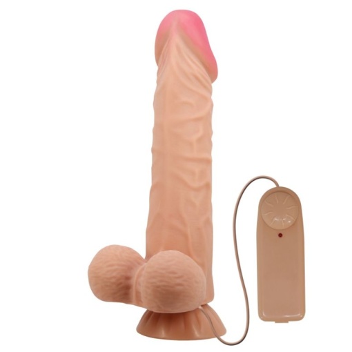 Vibrator Mare Sliding Skin 9.4" Flesh 24cm - Img 2