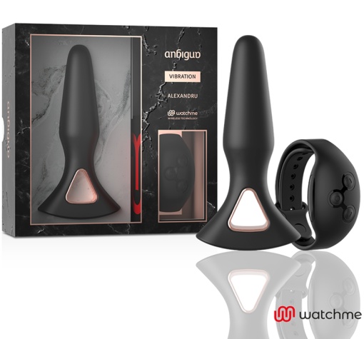 Vibrator plug anal cu vibratii Anbiguo ALEXANDRU Telecomandă de tip ceas WATCHME - Img 4