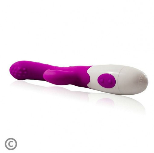 Vibrator rabbit de mici dimensiuni, din silicon Pretty Love Arthur 20cm - Img 4